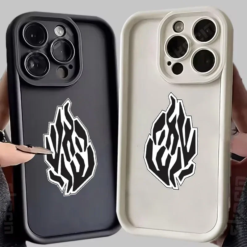 Stylish Black Flame Silicone Shockproof Phone Case