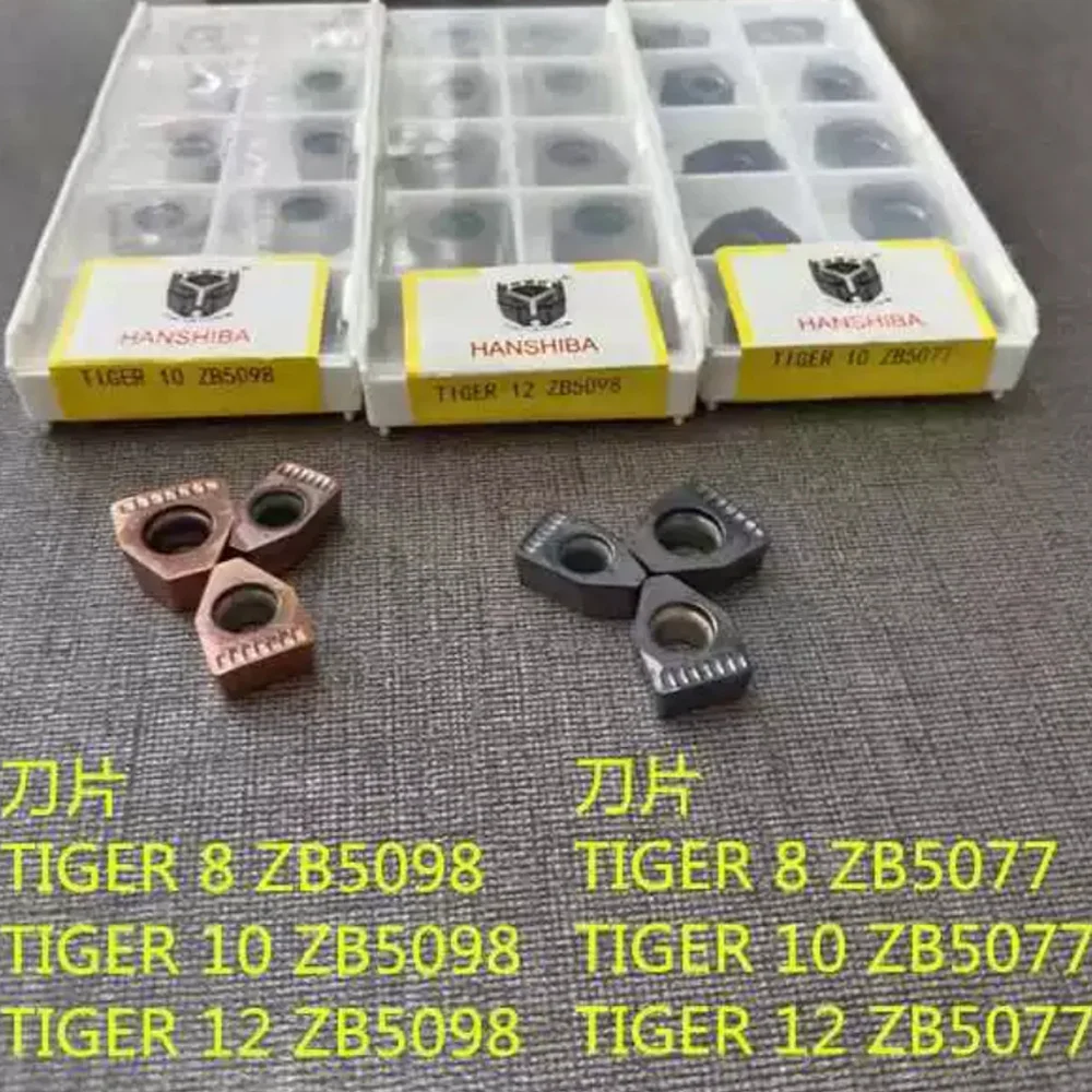10 Stück/Box Drehwerkzeug Drehmaschinen-Einsatz Fräser TIGER8/10/12 ZB5098 ZB5077 CNC-Nutteinsatzhalter STEHR Metallzubehör