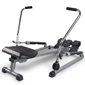 Leikefitness Rowing Machine Foldable for Home Use Hydraulic Rowing Machine with LCD Monitor for Full Body Exercise Cardio Workou 1