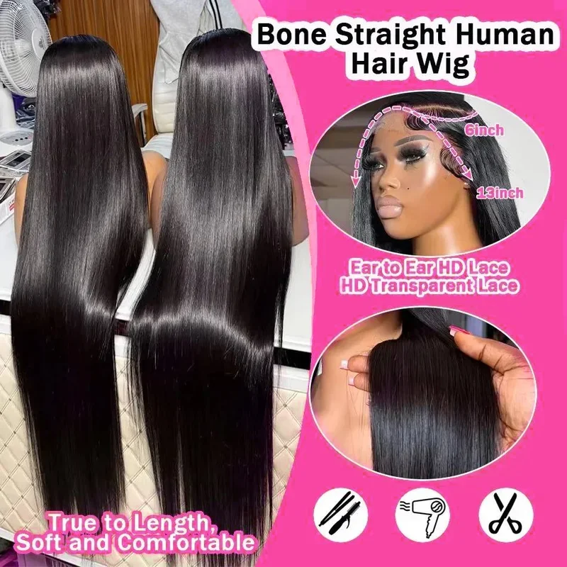 Water Wave Lace Front Wig 5x5 Deep Wave Glueless Closure Wig Brazilian 13x4 13x6 HD Curly Lace Frontal Human Hair Wigs For Women