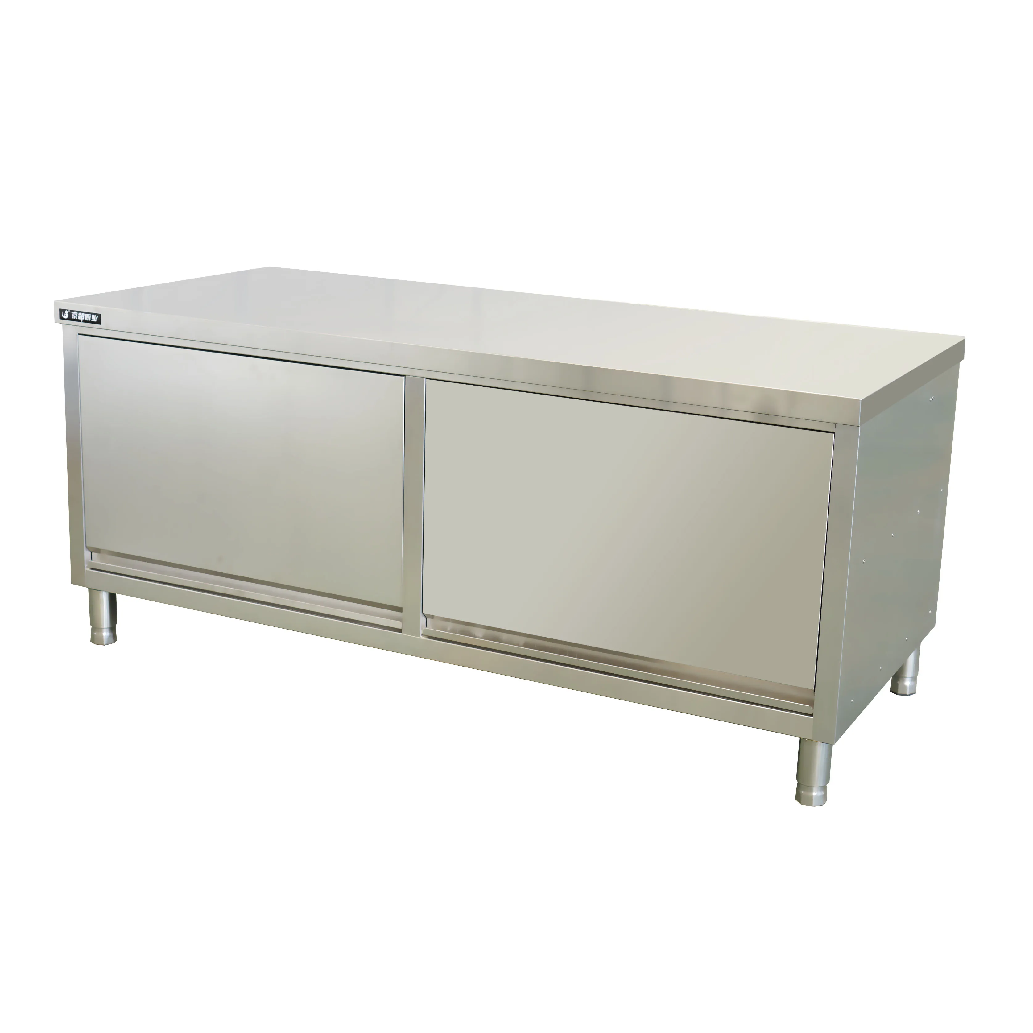 Luxury Commercial Kitchen Work Table Stainless Steel Cabinet for Restaurant Hotel or Home Use Square Shape Storage Solution
