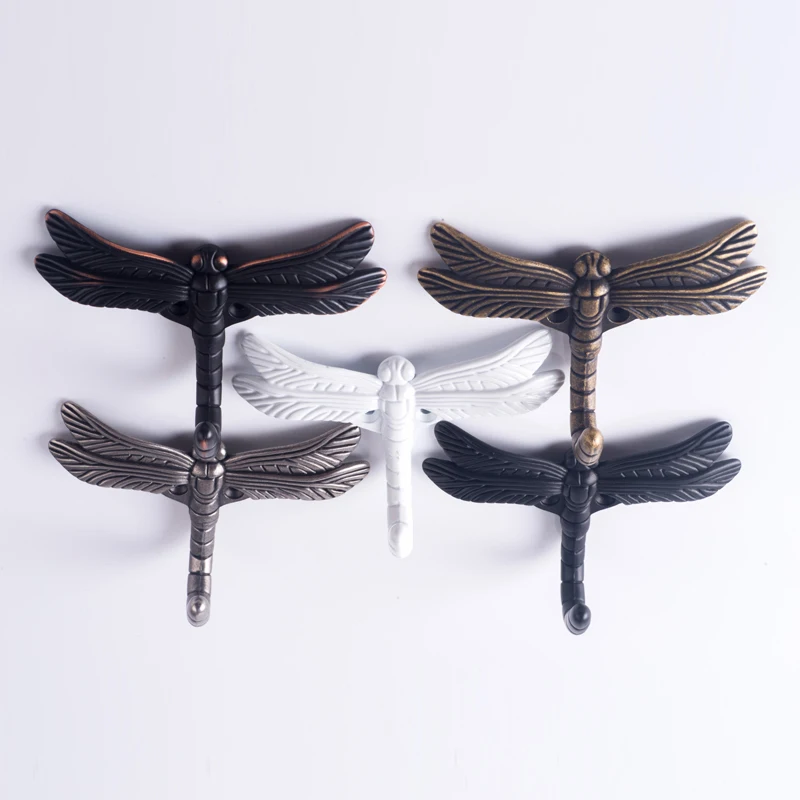 

1 Piece Dragonfly Decorative Wall Door Art Hook,Towel Robe Coat Key Hooks Hanger Decorative Hooks for Kitchen Bathroom
