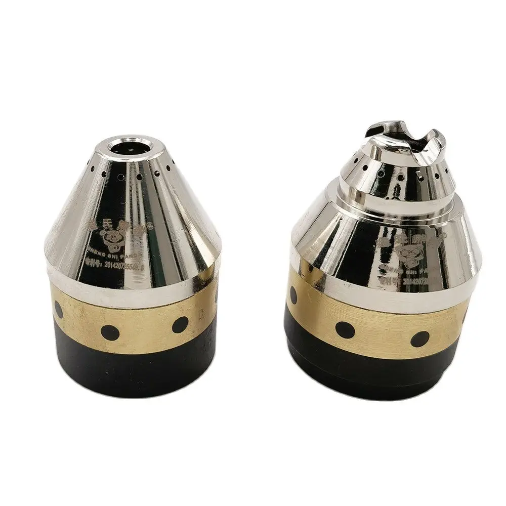 P80 Cutting Torch Consumables P-80 Machine Nozzle Protective Cover Replace Cap Shield Cap Metal Prote Ceramic Sleeve Insulator plasma cutter consumables kit