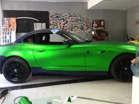 Multiple Colors Ice Metallic Matte Chrome Vinyl Car Wrap Film with Air Release Satin Car Stickers Foil 5