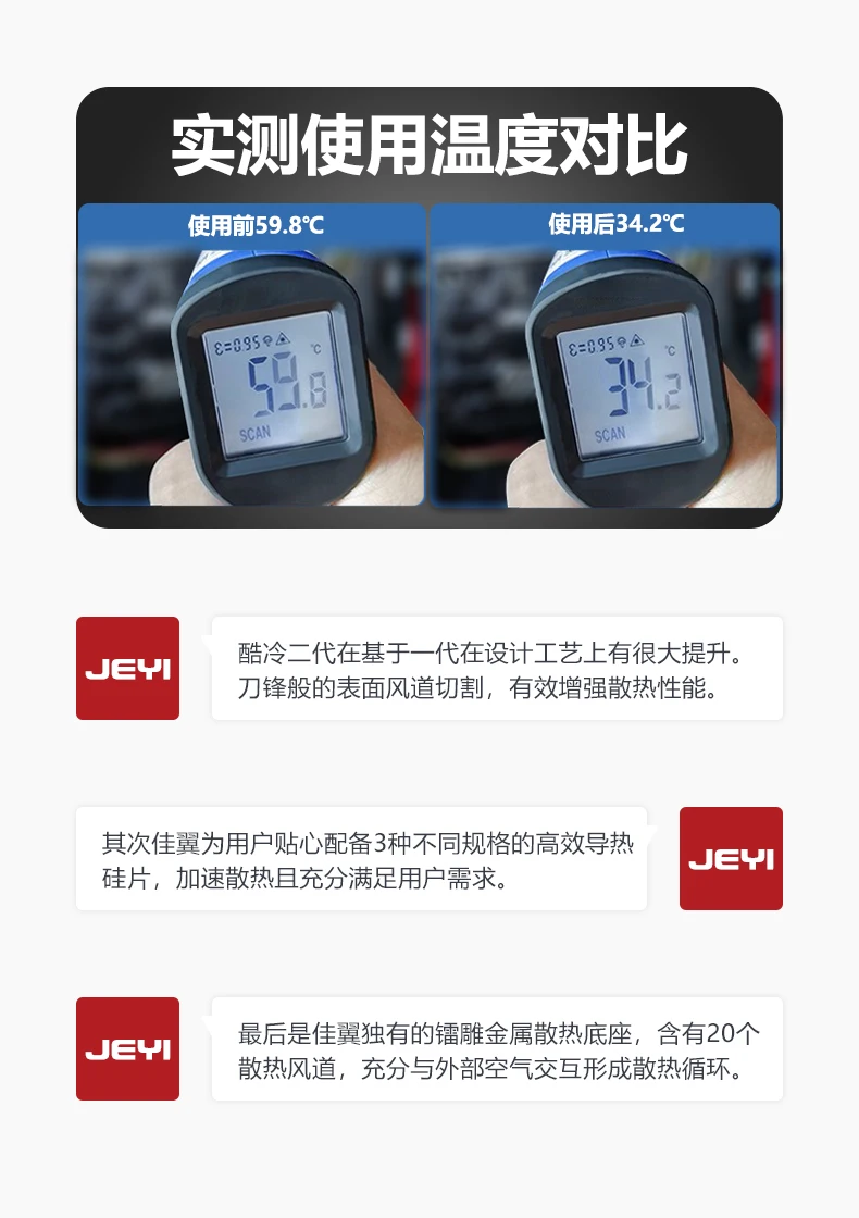 Jeyi cooler ii m.2 nvme radiador patenteado