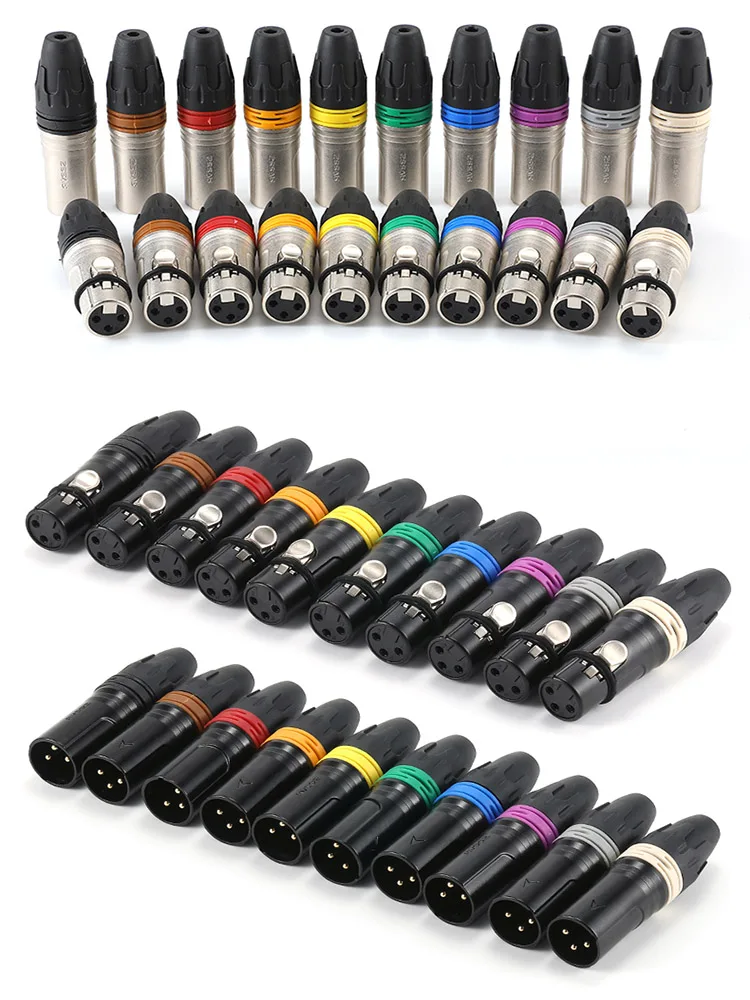 3-Core Farbige XLR Männlich Weiblich Audio box Mikrofon Kabel Stecker Für Audio Lautsprecher Mikrofone Mixer Ausgewogene XLR Kabel – Detail 23
