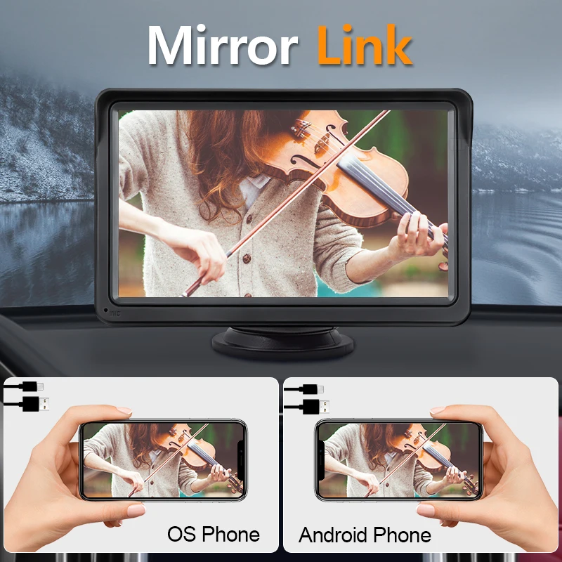 7inch Car Monitor Radio Multimedia Bluetooth Video Portable Player Universal Wir