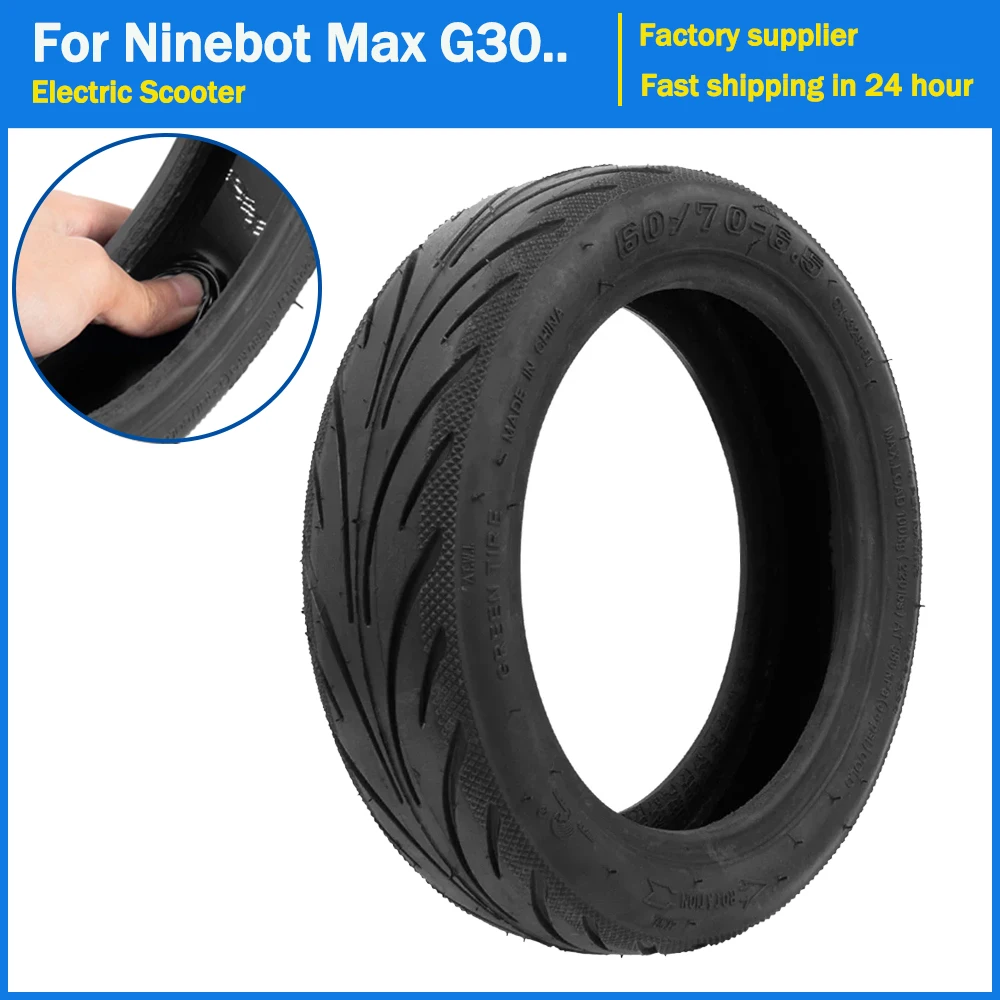 

60/70-6.5 Tubeless Tire Self-Healing Built-in Self-Repair Glue for Ninebot Max G30 G30D Electric Scooter 10 Inch Vacuum Tires