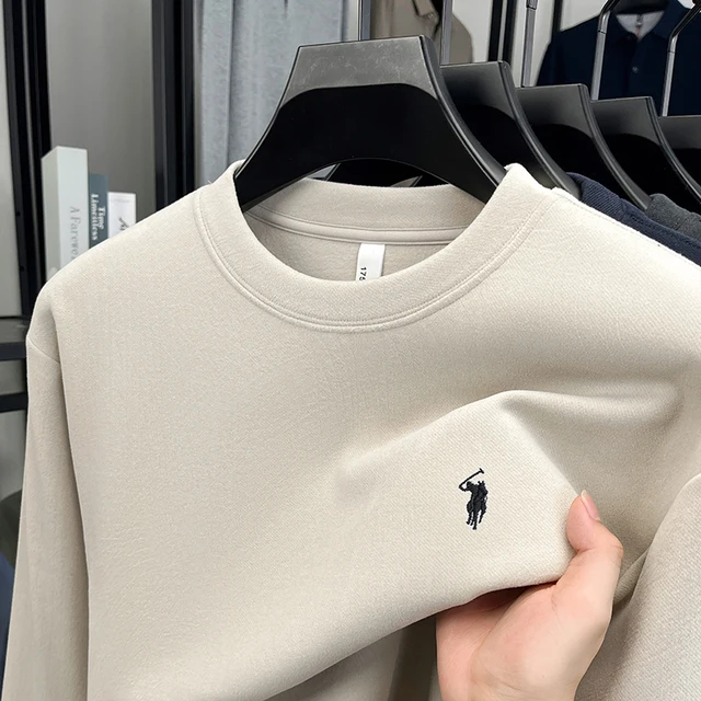 T-shirt à manches longues à col rond élégant et luxueux, un sweat-shirt ample raffiné de la marque Paul qui est tendance pour les hommes 1