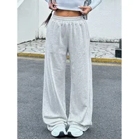 American Style Wide Leg Casual Pants Women Loose Slimming Drapey Versatile Long Trousers Direct Shipping High Waist Pants