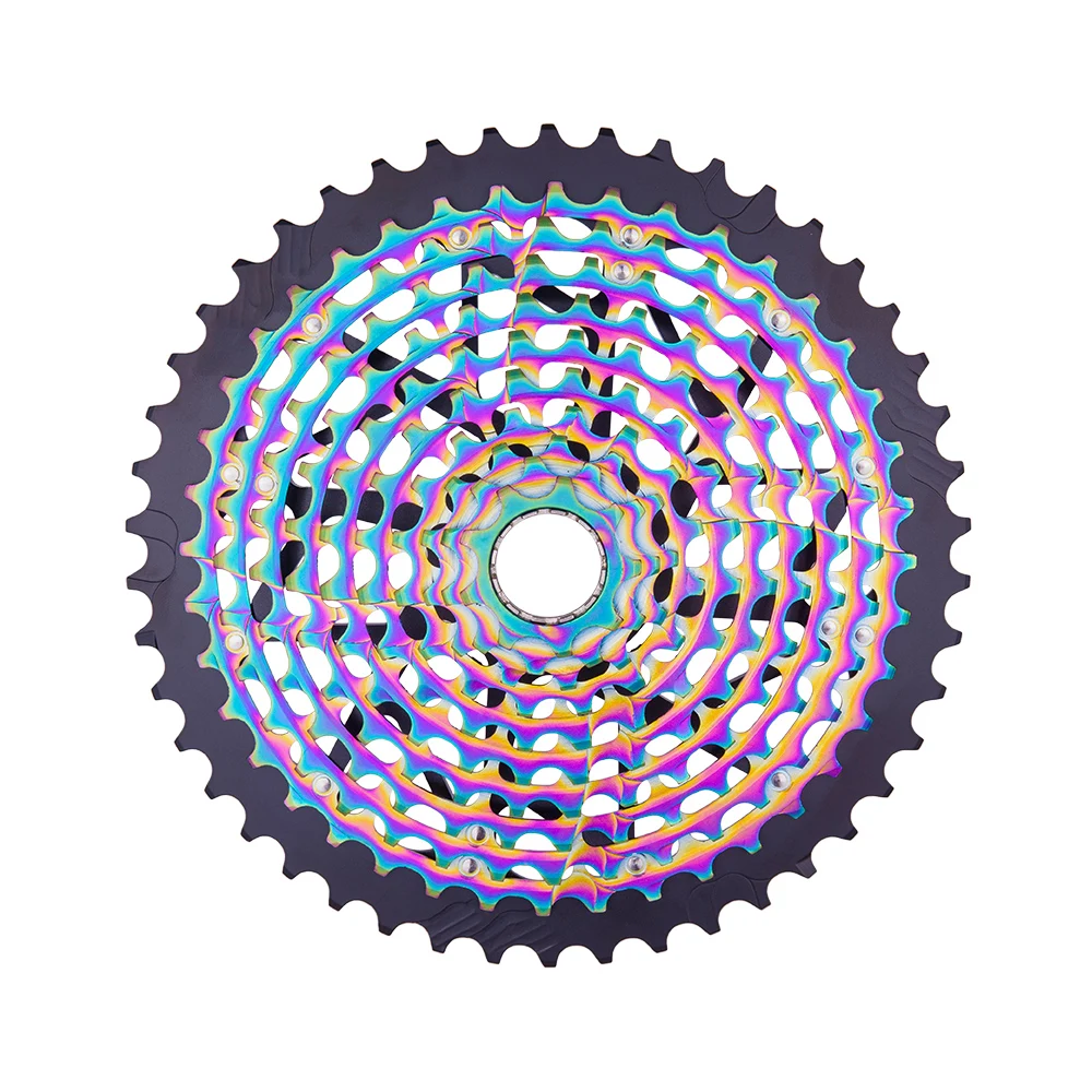 ZTTO ULT 11 Speed 9-46T Rainbow Cassette MTB XD Core Ultralight 363g Steel Durable Ultimate11s Sprocket 9-46 k7 511% Range bicycle cassette,bicycle sprocket gear,bicycle parts,bike sprocket