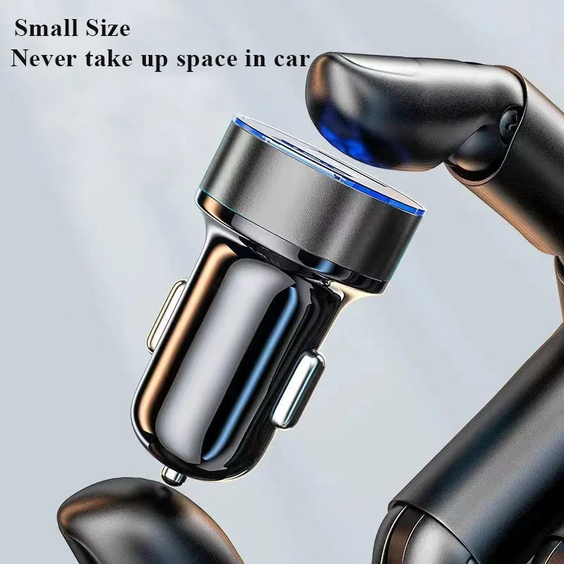 Dual Port USB 120W Car Charger Adapter For Samsung OnePlus Xiaomi Huawei iPhone