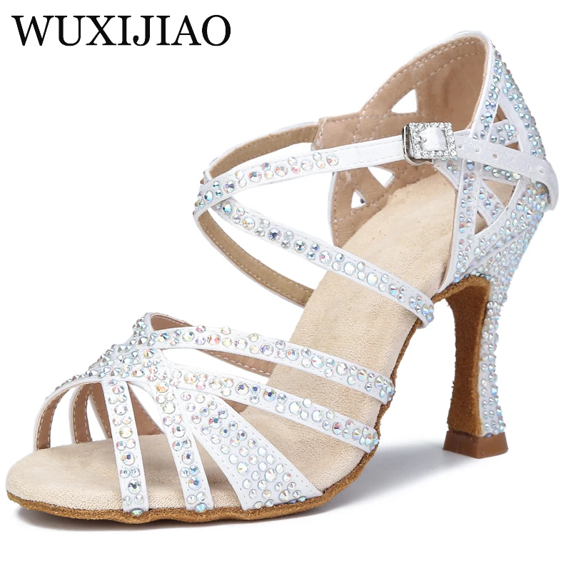 Latin dance shoes ladies Cuban high heels 9 cm salsa dance shoes