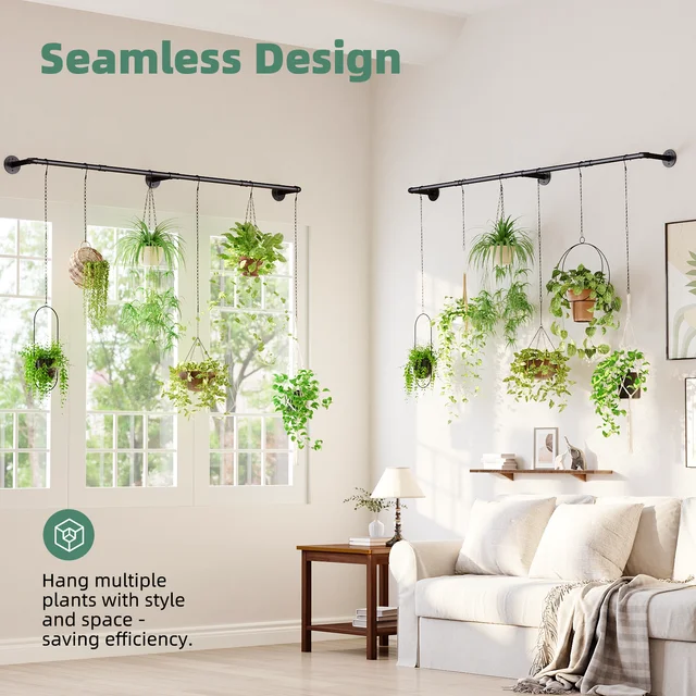 Black Metal Hanging Plant Holder 5