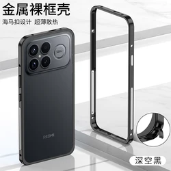 Ultra - Thin Shockproof Metal Frame Bumper Case - Detachable and Protective Design for Redmi K90Pro Max (Black)