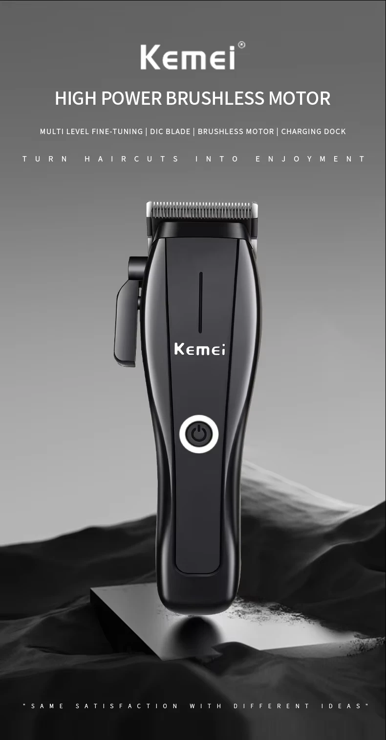 Description Picture 3 of itemKemei KM-2286 KM-2295 Manufacturer Electric Hair Clippers Professional Barber Hair Trimmer For Men Cordless Cutting Machine Kit