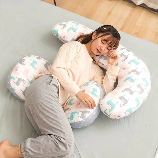 Almohadas de embarazo para mujeres embarazadas, cojín para dormir de lado,  protección de cintura - AliExpress