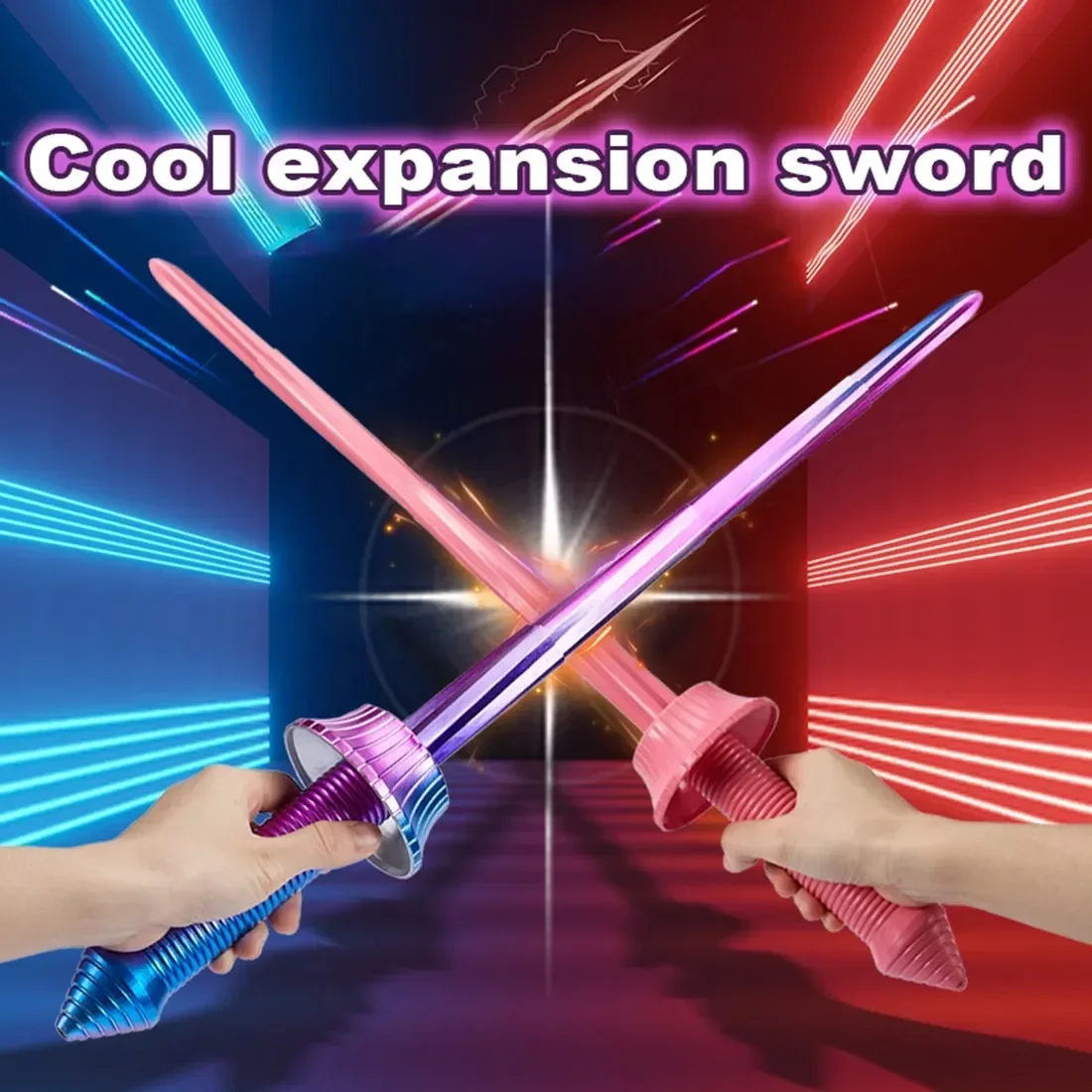 Description Picture 2 of item68CM 3D printed gravity telescopic sword toy gravity knife creative handmade telescopic toy gift model art trend decoration