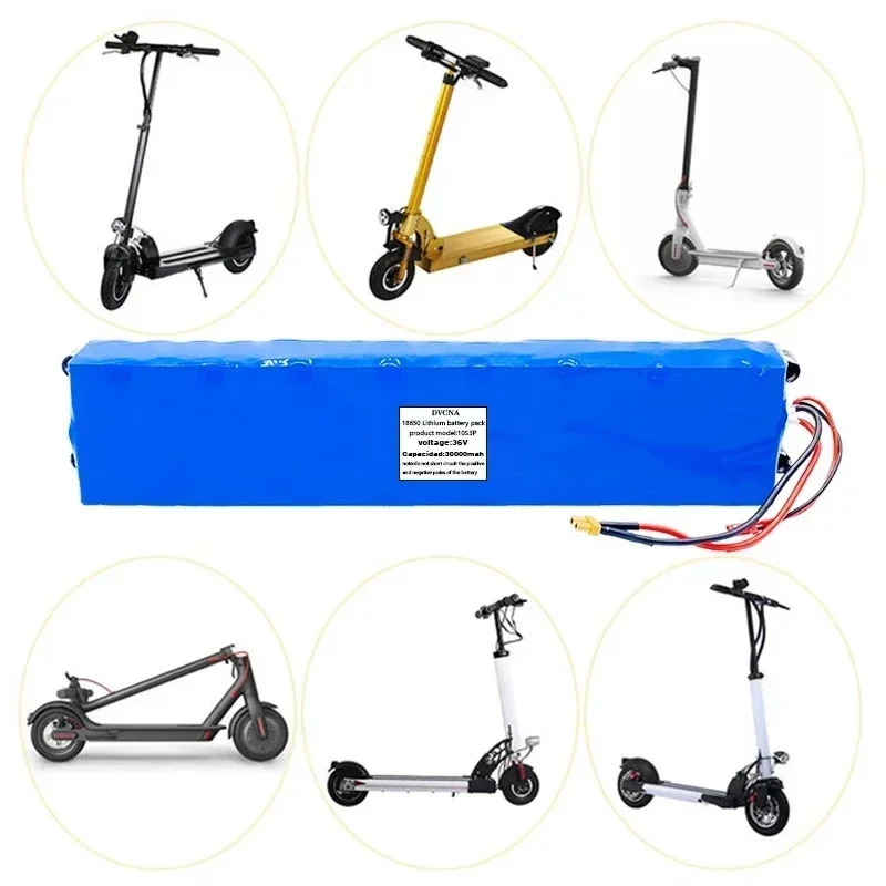 

36V 30Ah 18650 Rechargeable Lithium Battery Pack 10S3P 500W High Power for Modified Bikes Scooter Electric Vehicle,With BMS XT30