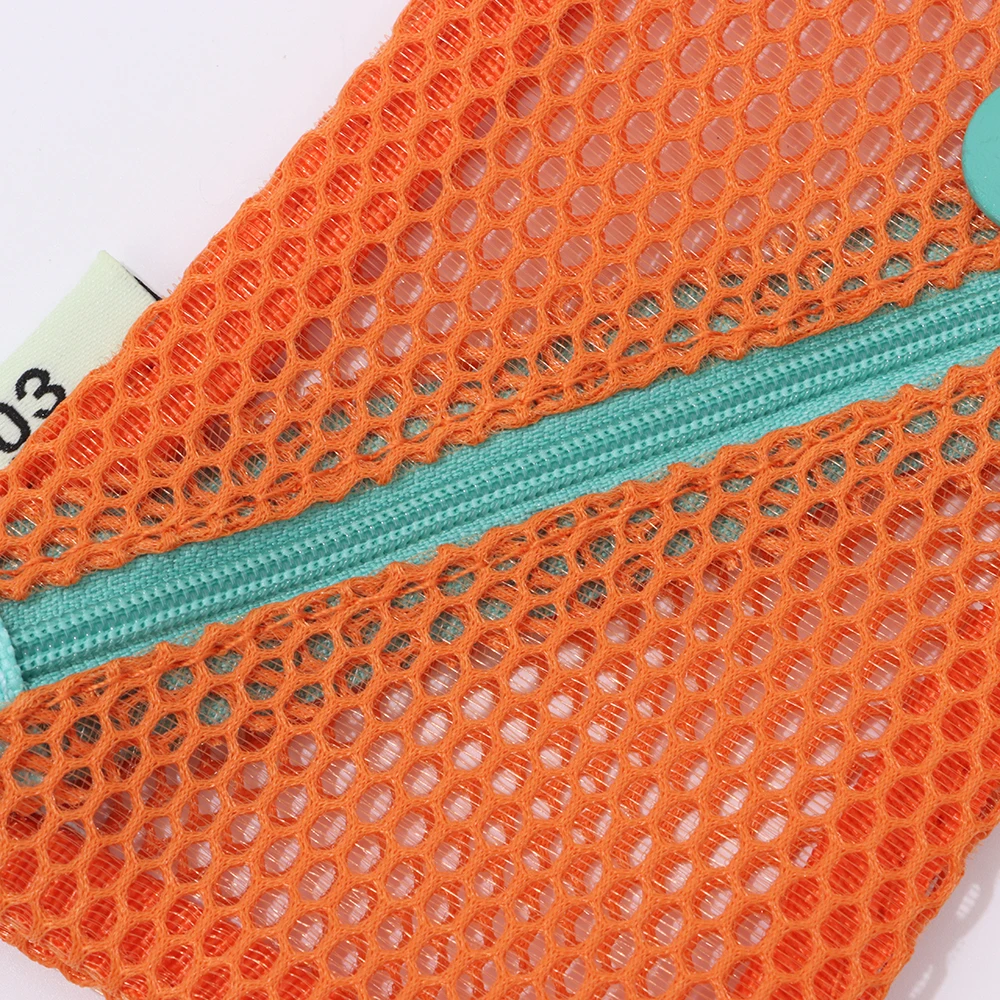 Quadratische Netz-Kosmetiktasche, transparent, großes Fassungsvermögen, Aufbewahrungstasche mit Reißverschluss, Make-up-Handtaschen, tragbare Waschtasche, Schreibwarenetui – Detail 9