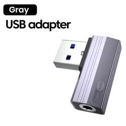Universal Type C Audio Adapter with 3.5mm Headphone Converter and Wired Control (Gray USB - 3.5MM)