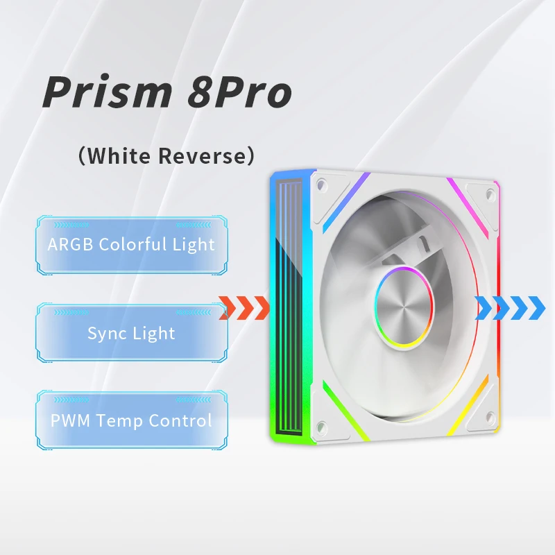 Premium ARGB 12cm PWM Quiet Cooling Fan - High Airflow, Low Noise