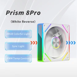 Premium ARGB 12cm PWM Quiet Cooling Fan - High Airflow, Low Noise (Other)