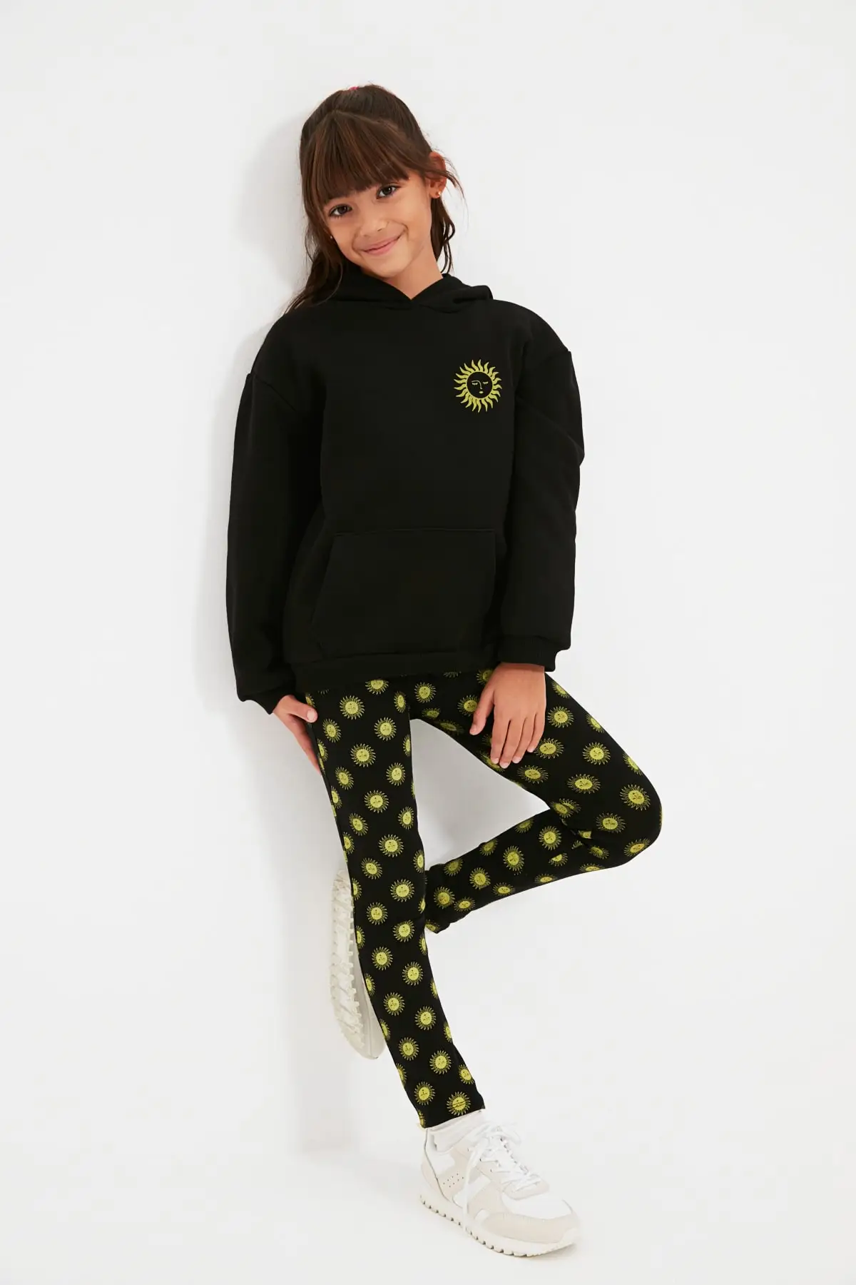 Женский трикотажный костюм с толстой подошвой принтом Trendyol Tkdow22au0246 |