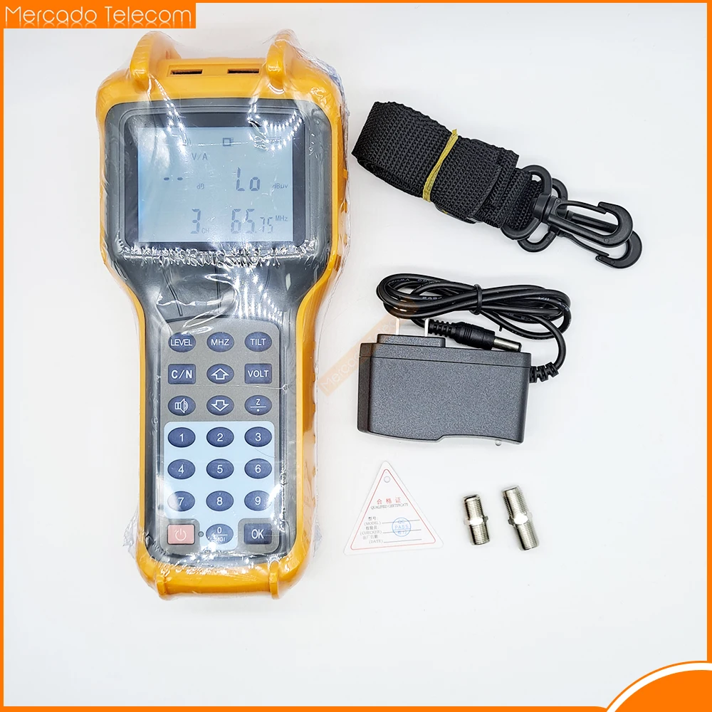 

Free shipping RY-S110 CATV Digital Signal Level Meter 46~870MHz or 5-870mhz Handle Cable TV DB Tester Analog