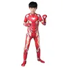 Iron Man Cosplay Bodysuit Jumpsuit Halloween Carnival Party Cosplay Costume for Child Iron Man Costume for Kids Superhero 5