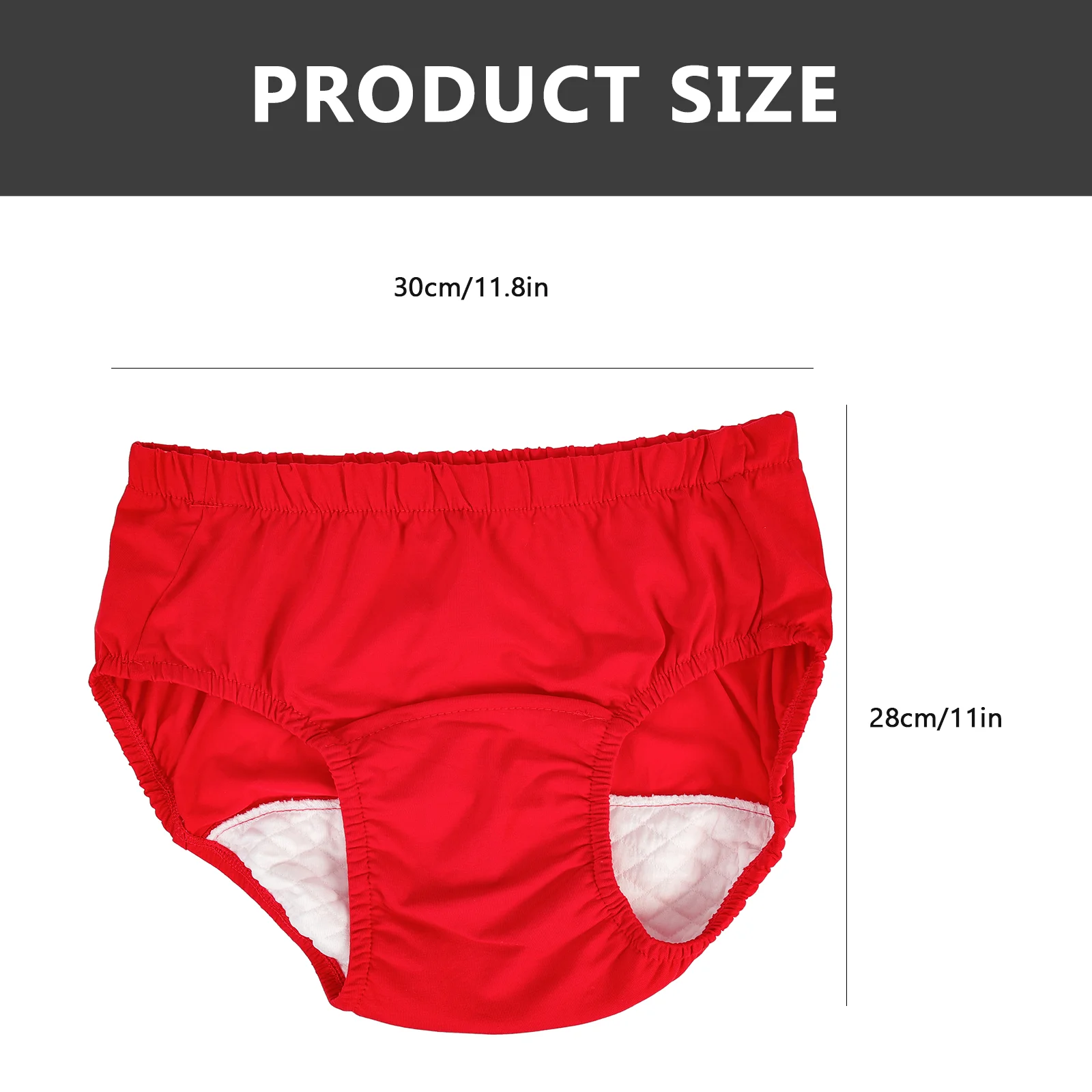 Panties Elderly Incontinence Daily Use Adult Comfortable Diapers Portable Travel Red 5