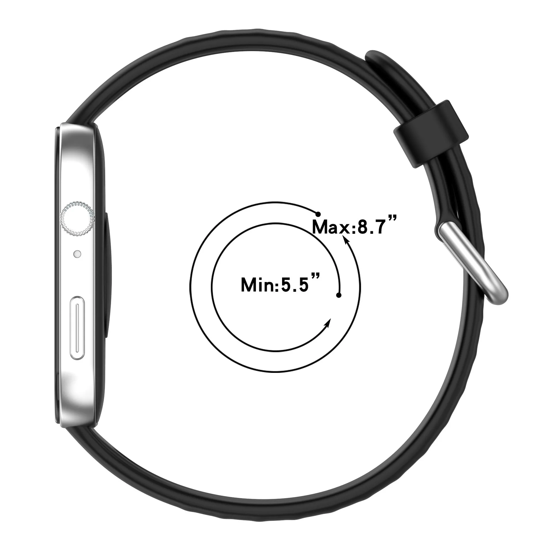 Enhanced Silicone Strap Bracelet - Waterproof Wristband