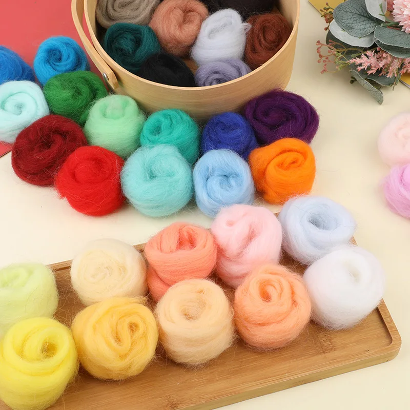 Needle felting painting kit Needle felting kit Needle felting pad Wool felting kit IMZAY 36 Colors Wool Roving Felting Needles Set With Finger Cot 3 Sizes Felting Needles Foam Pad DIY Beginner Craft Tools Kit