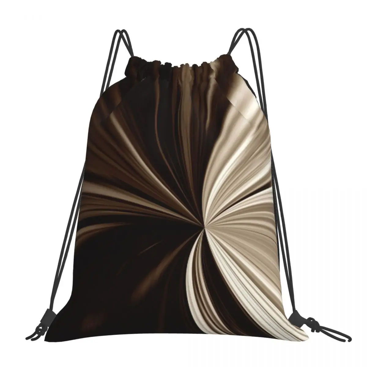 

Рюкзак с абстрактным рисунком, многофункциональный портативный ранец с завязками для молочного шоколада, спортивная сумка с карманами и кулиской для книг