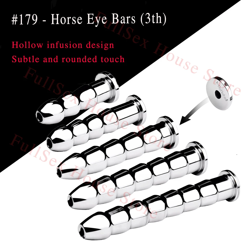New Stainless Steel Urethral Dilators Hollow Urethral Stimulator Horse Stick Eyes Penis Plug Male Orgasm Masturbator BDSM Toys