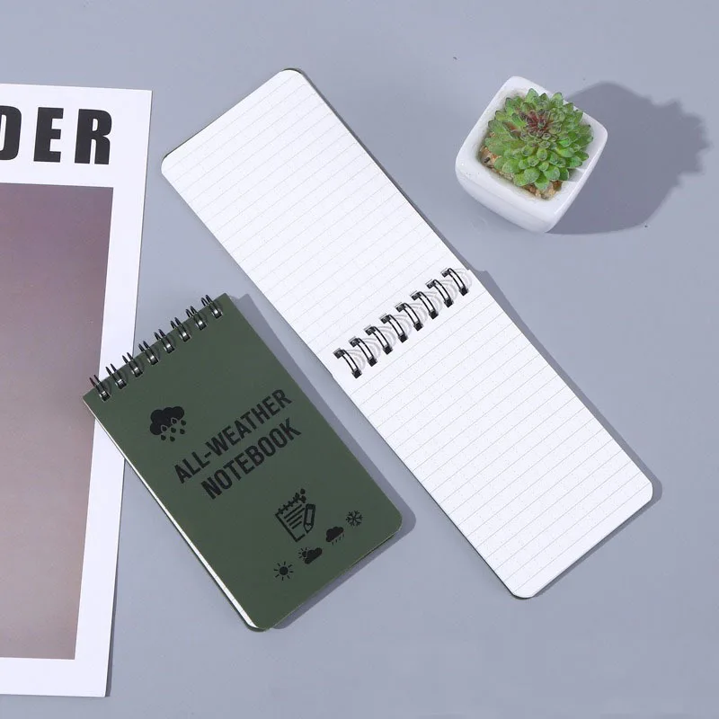 Waterproof Stone Paper Pocket Notepad - Creative Small Book with Coil