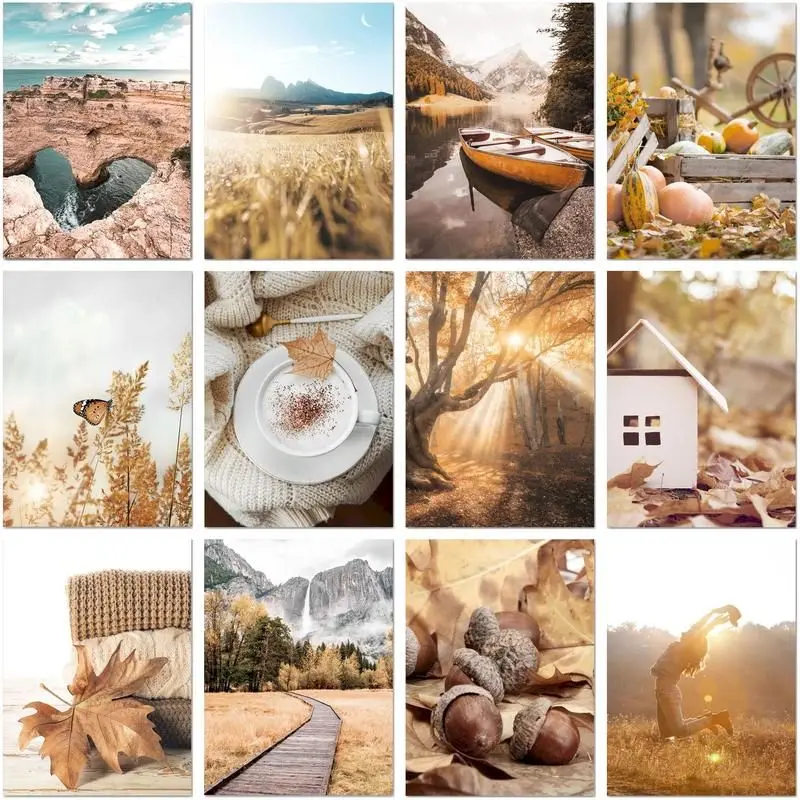 

GATYZTORY Painting By Number Nature Landscape Drawing On Canvas HandPainted Art Gift DIY Picture By Number Moon Kits Home Decor