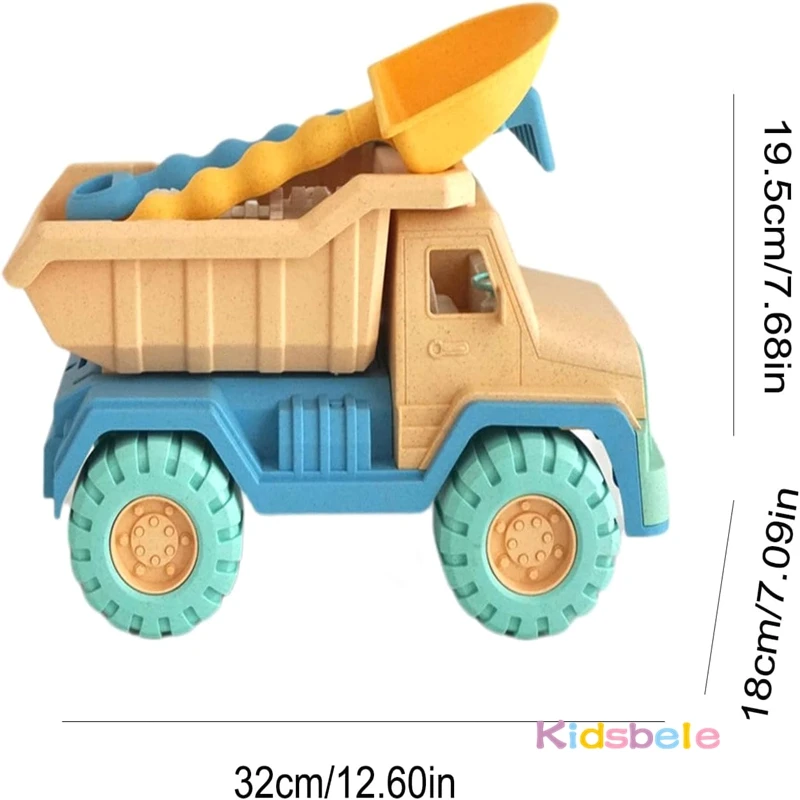 Kids Beach Sand Toys Set Travel Beach Toy Sand Castle Building Kit for Boys and Girls Large Sand Shovel Outdoor Party Gift — view 3