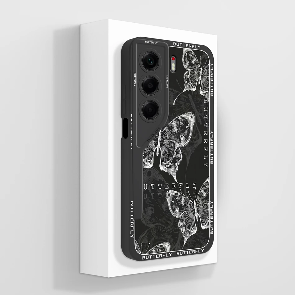 Artistic Style Full Coverage Soft Liquid Silicone Phone Case Protector