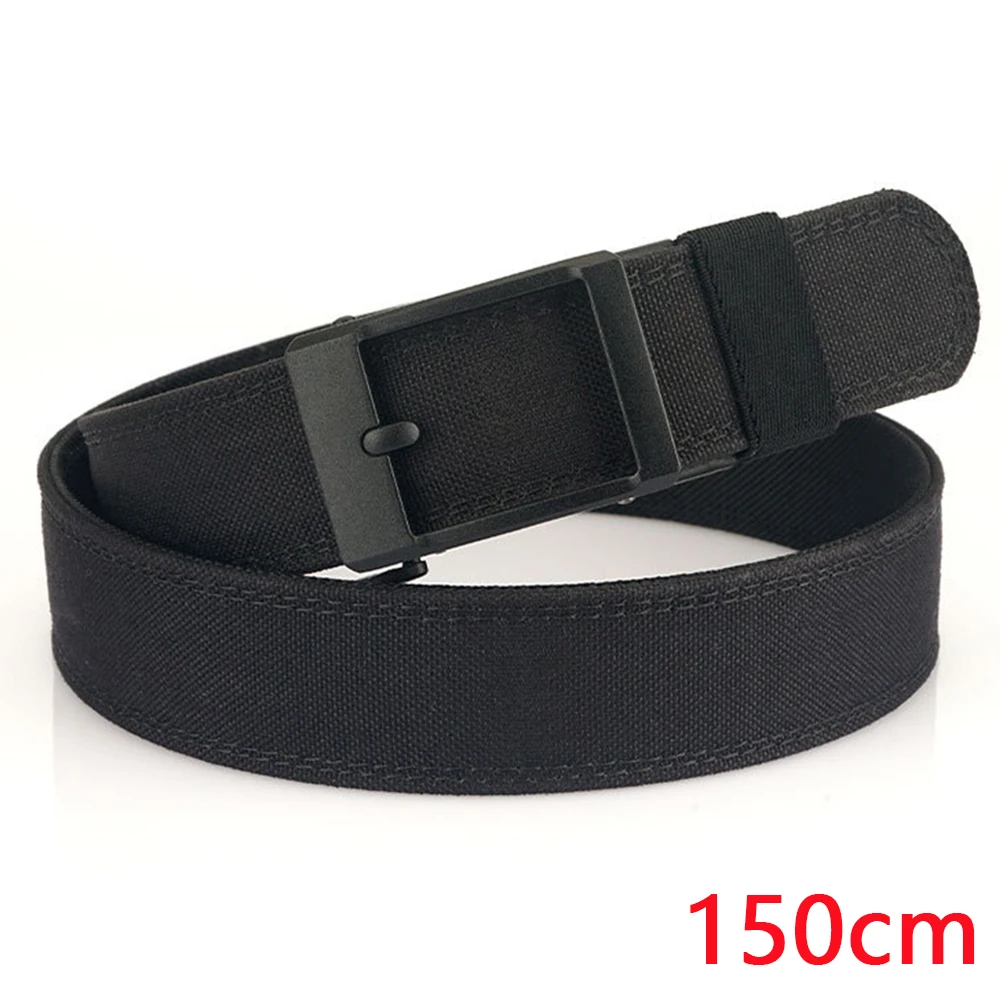 TUSHI Men's Military Tactical Belt 150cm Nylon Heavy Duty Hard Belt for Male Outdoor Casual Belt Automatic Waistband חגורה לאקדח