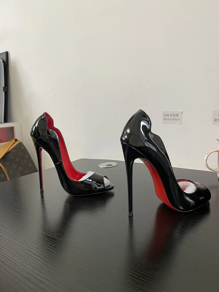 New Fish Mouth pumps modeling shot 2