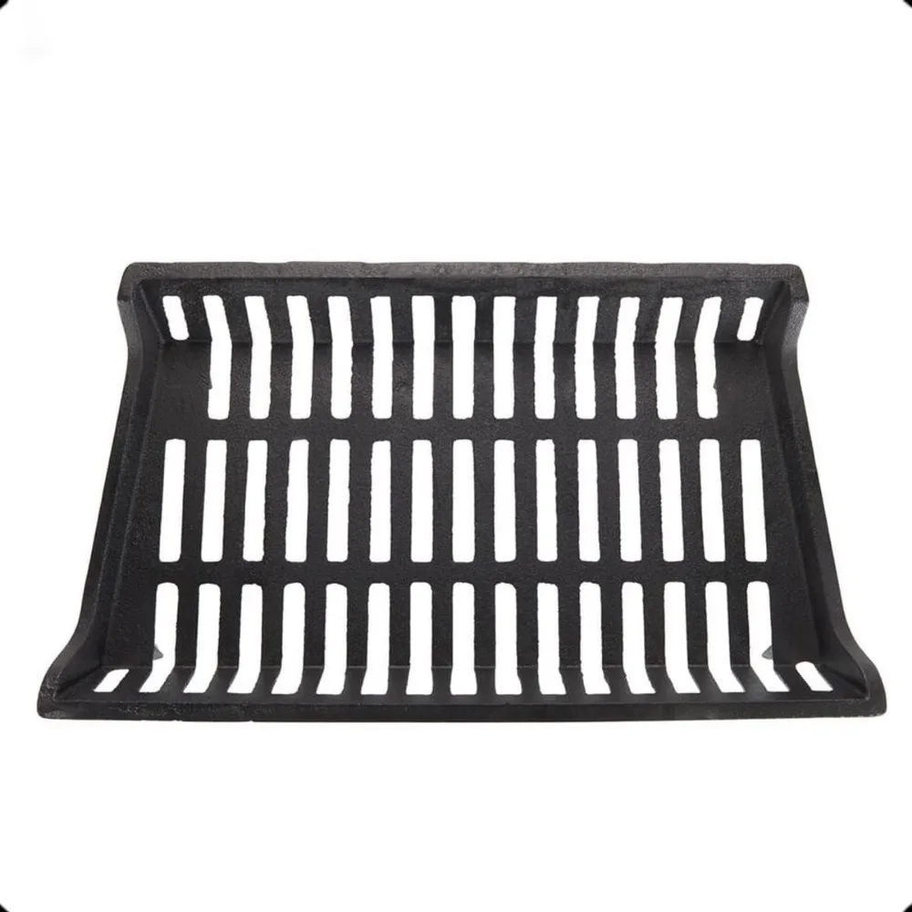 24 inch Fireplace Grate Heavy Duty, Cast Iron Fire Grate-24" W x 15" D x 7" H