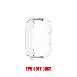 Durable Full Cover Screen Protector Case with Anti-Scratch Tempered Glass for ForRedmiWatch5Active (Transparent TPU)