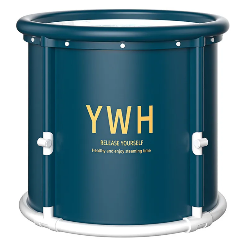 Installation-free Folding Bath Bucket Adult Bath Bucket Household Children's Bathtub Thickened Whole Body Adult
