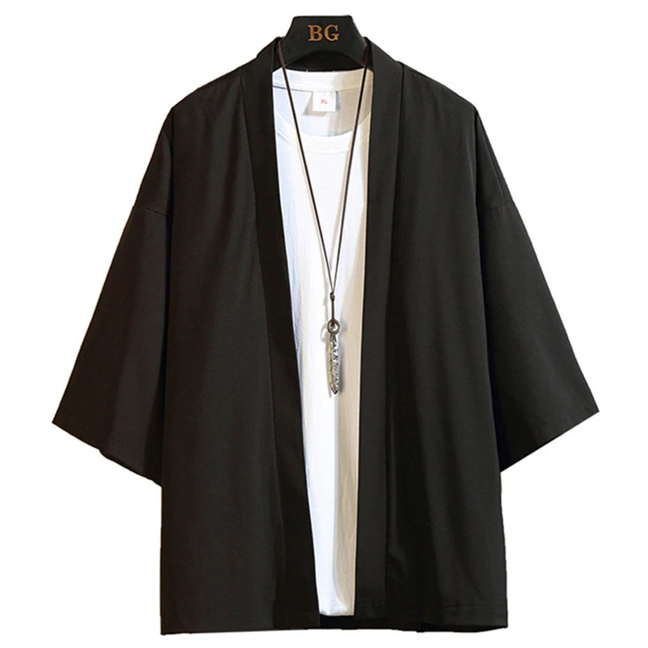 Рубашка-кимоно Мужская однотонная