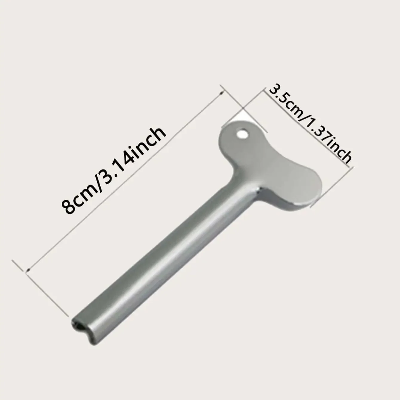 1pc Stainless Steel Toothpaste Tube Squeezers Metal Key Toothpaste Squeezers for Bathroom Hair Dye Cosmetic Tubes Squeezer