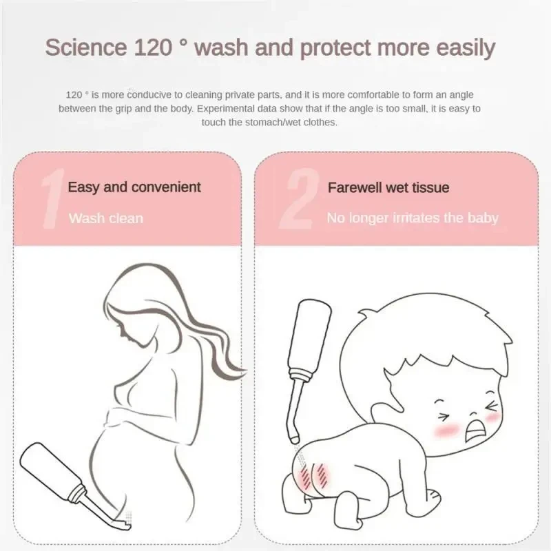 500ml Portable Bidet Spray Handheld Travel Bidet for Pregnant Women Baby Cleansing Water Washer Bottle Baby Showers Mom Bottle 5