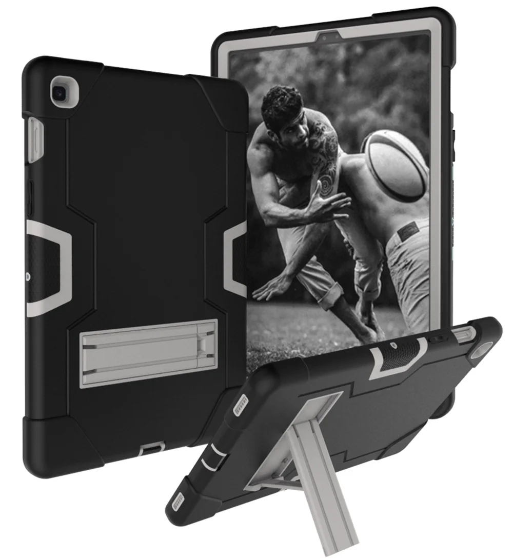 Galaxy Für Samsung Tab S e zoll SM T SM T Fall Stoßfest Kinder Sicher PC Silizium Hybrid Stand Ful M_voghion.com