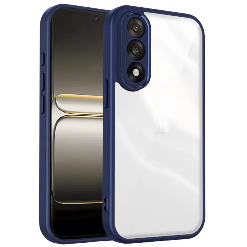 Air Cushion Shockproof Silicone Bumper Clear Matte Back Phone Case