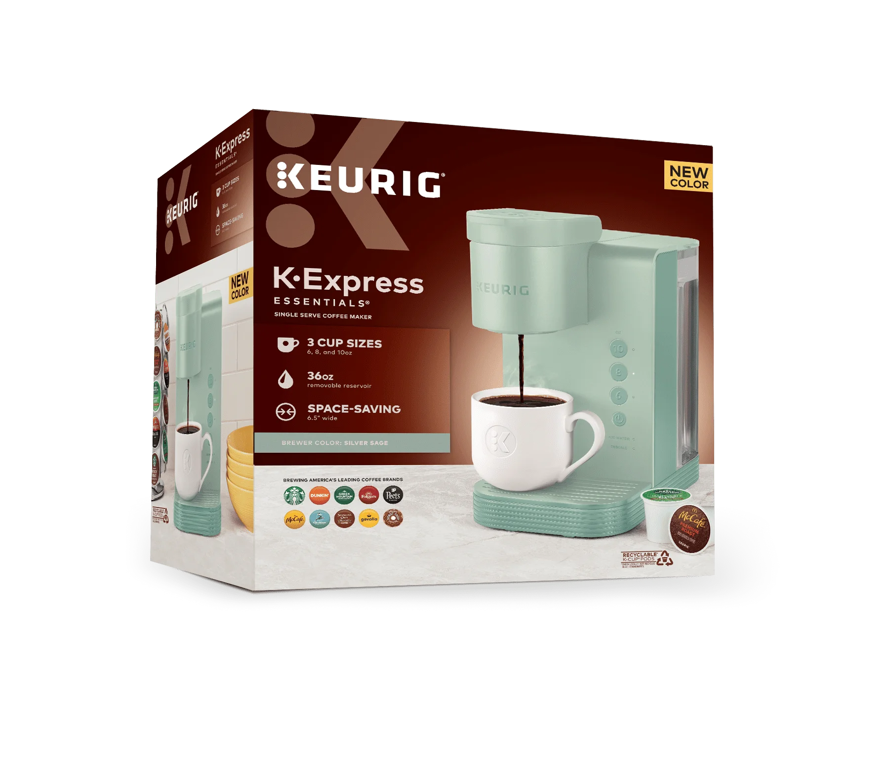 K-Cafe Essentials Single Serve K-Cup Pod Coffee, Latte and Cappuccino Maker,  Black - AliExpress